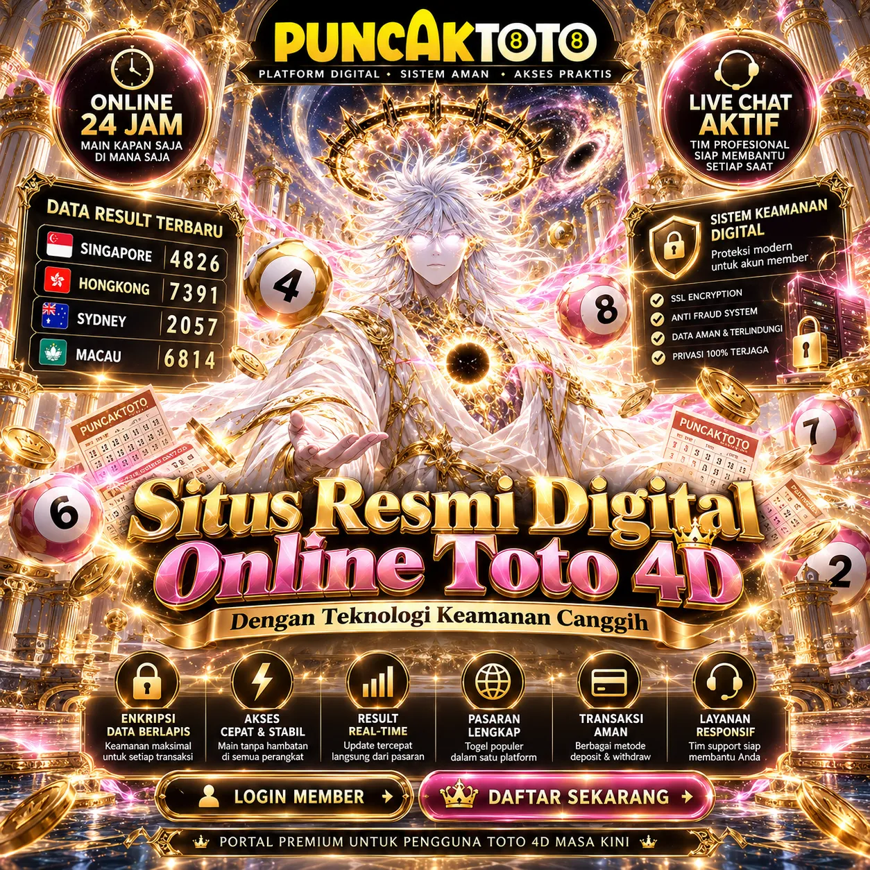 PUNCAKTOTO: Situs Resmi Digital Online Toto 4D Dengan Teknologi Keamanan Canggih